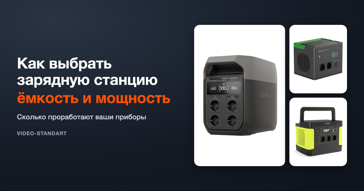 Зарядная станция для дома: мощность, Вт·ч, порты, EPS и зарядка
