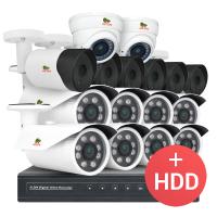 Комплект видеонаблюдения 2.0MP Набор для улицы PRO AHD-28 16xCAM + 1xDVR + HDD