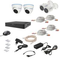 Комплект видеонаблюдения Комплект видеонаблюдения AHD 4MIX 2MEGA