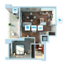 IP камера IP видеонаблюдение 2 камеры (2Мп) для квартиры