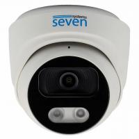 IP-видеокамера 5 Мп уличная/внутренняя SEVEN IP-7215PA PRO white (6,0)