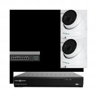 Комплект відеоспостереження на 2 IP камери 5MP для вулиці/будинку GreenVision GV-IP-K-W79/02 (Ultra AI)