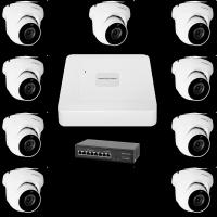 Комплект видеонаблюдения на 9 камер GV-IP-K-W77/09 5MP