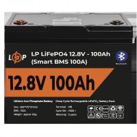 Аккумулятор LP LiFePO4 12V (12,8V) - 100 Ah (1280Wh) (Smart BMS 100А) с BT пластик для ИБП