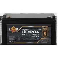Акумулятор LP LiFePO4 25,6V - 100 Ah (2560Wh) (BMS 100A/50А) пластик Smart BT