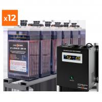 Комплект резервного живлення для підприємств LP (LogicPower) ДБЖ + OPzS батарея (UPS W1500 + АКБ OPzS 7728W)