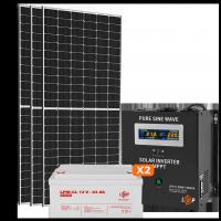 Солнечная электростанция (СЭС) 1kW АКБ 1.5kWh (гель) 65 Ah Стандарт