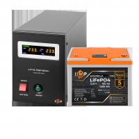 Комплект резервного живлення LP (LogicPower) ДБЖ + літієва (LiFePO4) батарея (UPS B500+ АКБ LiFePO4 1280W)