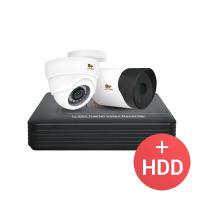 Комплект видеонаблюдения 2.0MP Микс набор AHD-15 2xCAM + 1xDVR + HDD