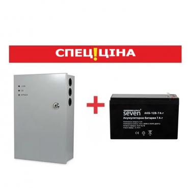 Безперебійне живлення SEVEN KA-7857 (ББЖ 5 А + АКБ 7 А·год)
