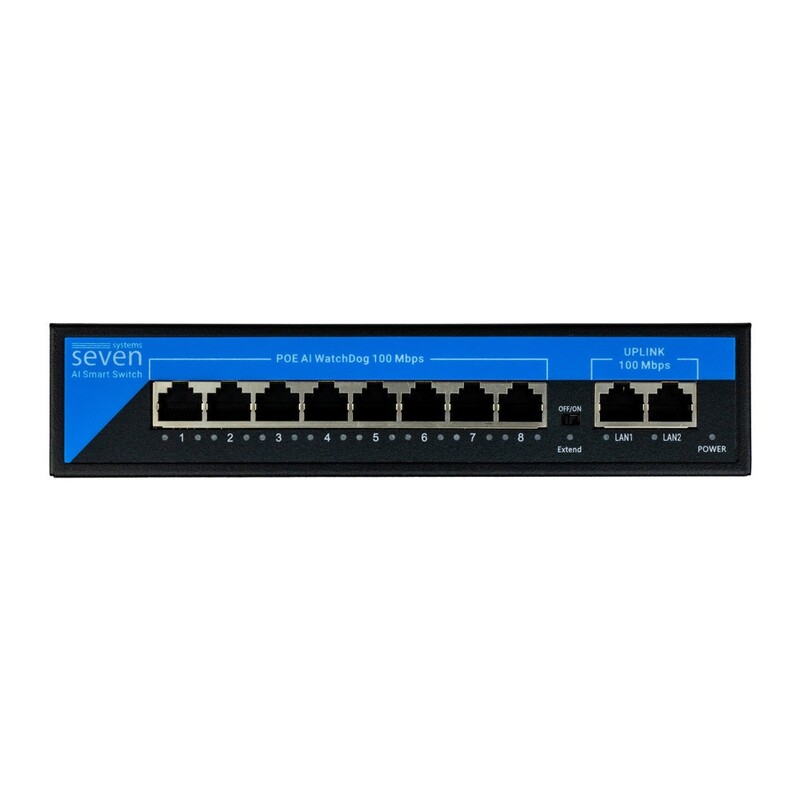PoE коммутатор (switch) 8 портов SEVEN P-7328