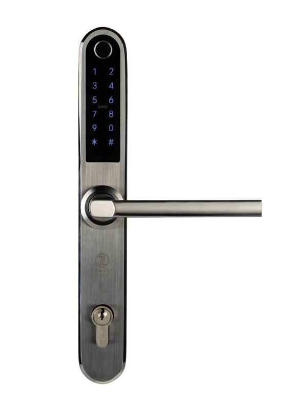 Розумний дверний біометричний замок SEVEN LOCK SL-7761BF silver (без врізної частини)