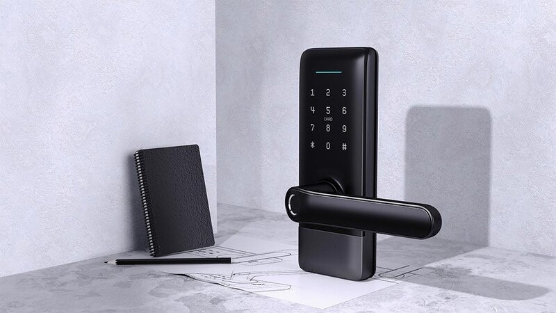 Умный дверной биометрический замок SEVEN LOCK SL-7766BF black (без врезной части)