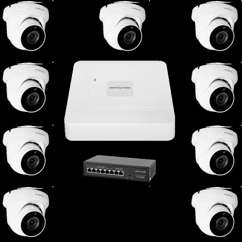 Комплект видеонаблюдения на 9 камер&nbsp;GV-IP-K-W77/09 5MP