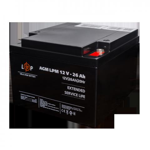 Аккумулятор AGM LPM 12V - 26 Ah под болт М5