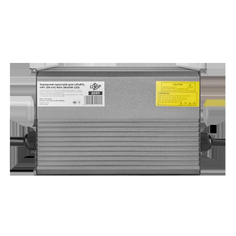 Зарядний пристрій для акумуляторів LiFePO4 48V (58.4V)-80A-3840W-LED