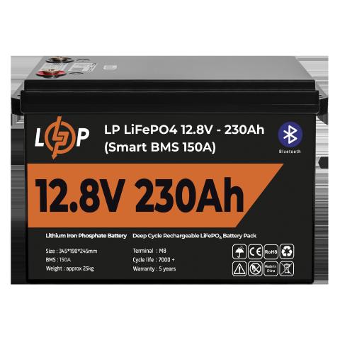 Акумулятор LP LiFePO4 12V (12,8V) - 230 Ah (2944Wh) (Smart BMS 150А) з BT пластик