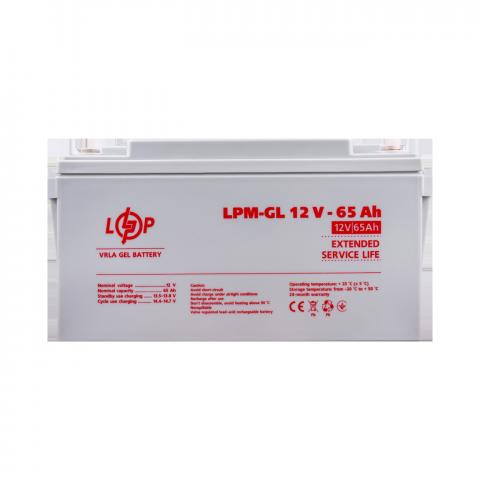 Акумулятор гелевий LPM-GL 12V - 65 Ah