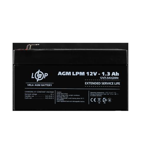 Аккумулятор AGM LPM 12V - 1.3 Ah