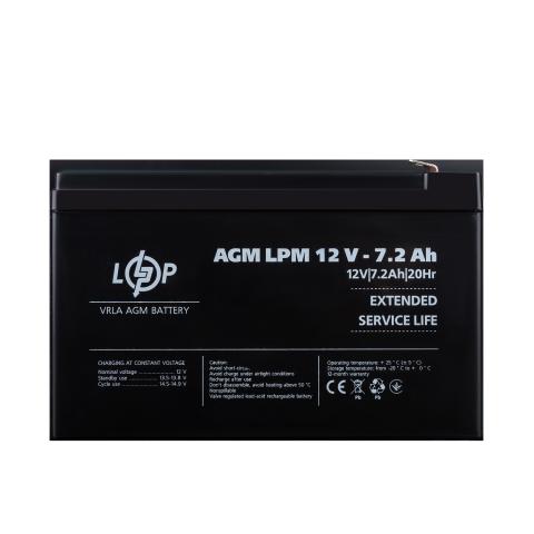 Аккумулятор AGM LPM 12V - 7.2 Ah