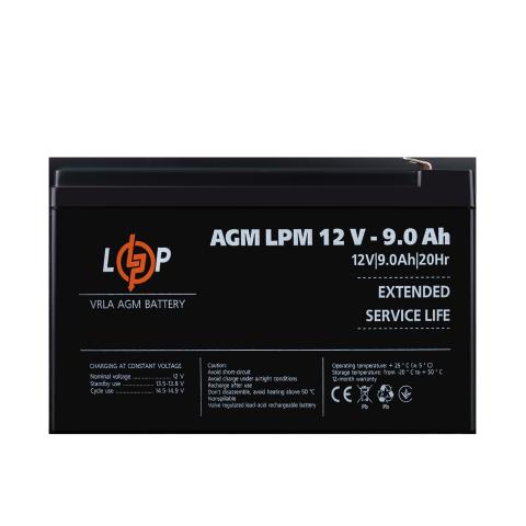 Аккумулятор AGM LPM 12V - 9 Ah