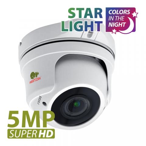 Видеокамера 5.0MP AHD Варифокальная камера CDM-VF37H-IR SuperHD Starlight 1.0