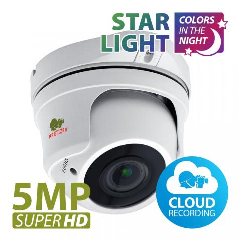 IP камера 5.0MP IP Варіфокальна камера IPD-VF5MP-IR Starlight 3.4 Cloud
