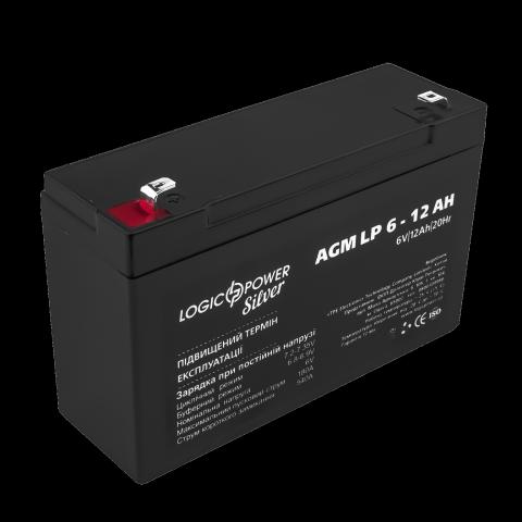 Аккумулятор AGM LP 6V - 12 Ah Silver