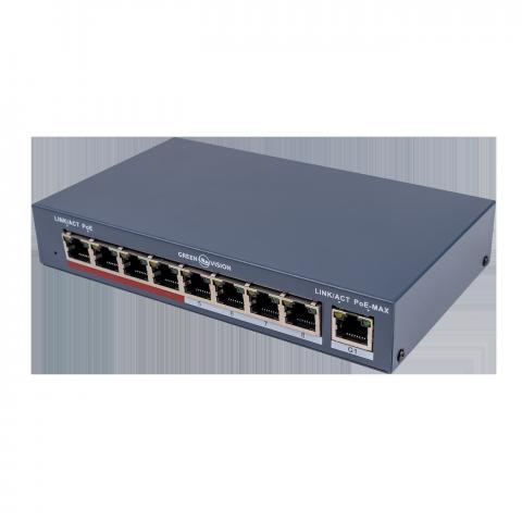 Коммутатор сетевой POE GV-018-AI-8+1PG