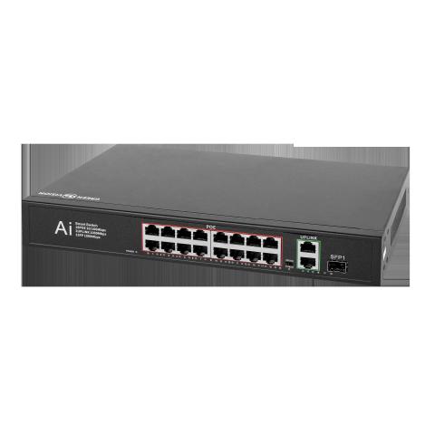 Коммутатор сетевой POE GV-010-D-16+2 PG+1 SFP