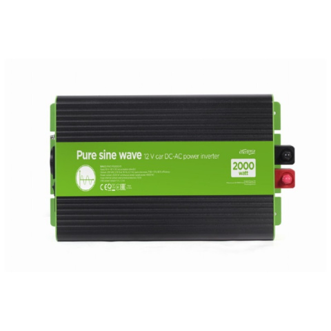 Інвертор напруги EnerGenie EG-PWC-PS2000-01 (12→230 В, 2000 Вт, чиста синусоїда)