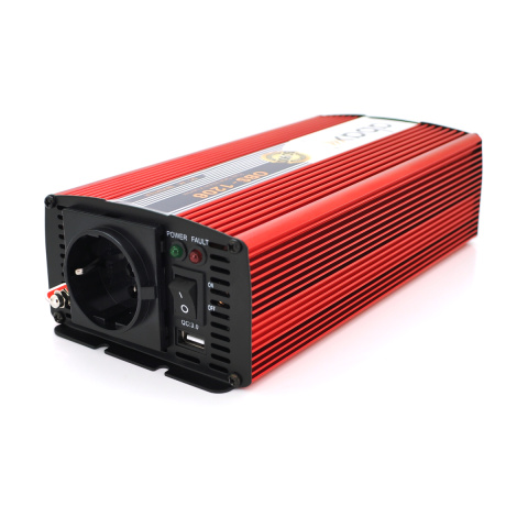 Інвертор напруги ABAX OBS-1206 (12→230 В, 600 Вт, чиста синусоїда)