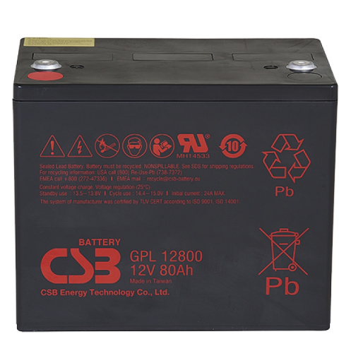 Акумулятор CSB GPL12800 12 В 80 А·год AGM